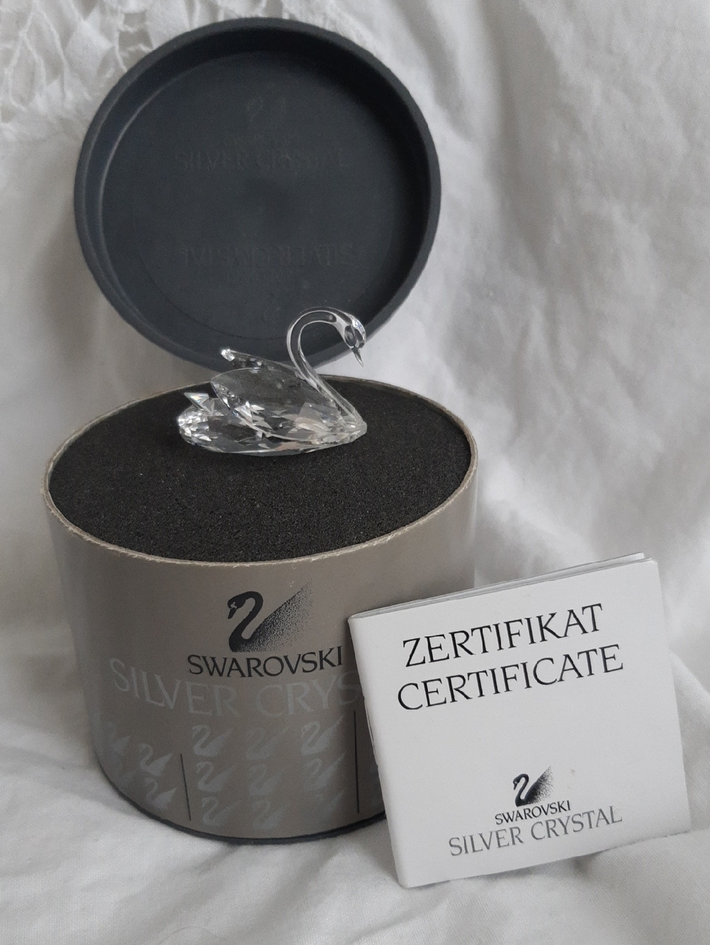 Swarovski Clear Crystal Swan Figurine